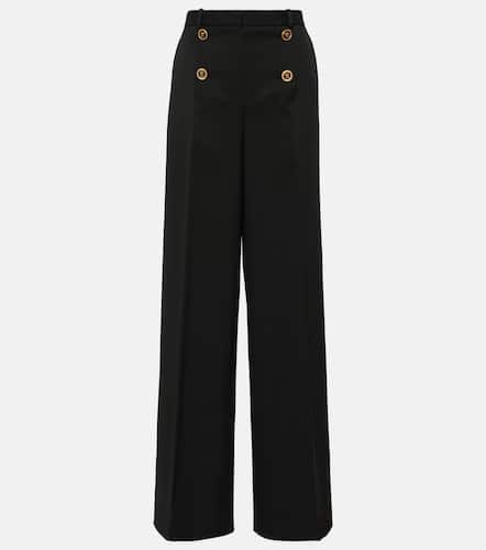 Pantaloni a gamba larga in lana - Versace - Modalova