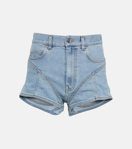 Mugler Shorts di jeans a vita alta - Mugler - Modalova