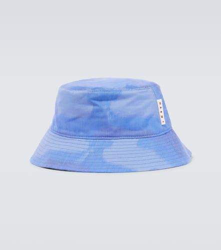 Cappello da pescatore in canvas tie-dye - Marni - Modalova