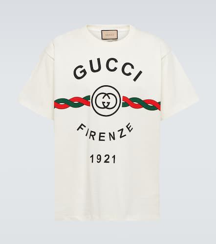 T-shirt Firenze 1921 in cotone - Gucci - Modalova