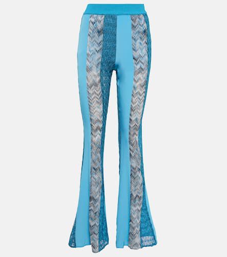 Pantaloni patchwork in maglia a zig-zag - Missoni - Modalova