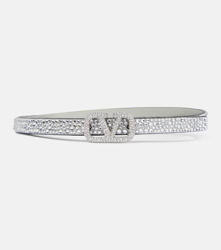 VLogo Signature embellished leather belt - Valentino Garavani - Modalova