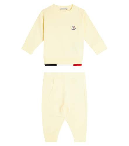 Baby - Felpa e pantaloni sportivi in misto cotone - Moncler Enfant - Modalova