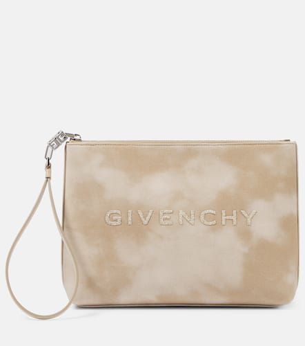 Pochette in cotone con logo - Givenchy - Modalova