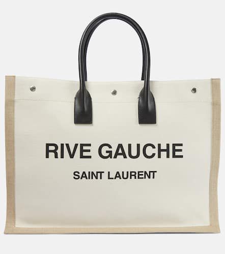 Borsa Rive Gauche in canvas con pelle - Saint Laurent - Modalova