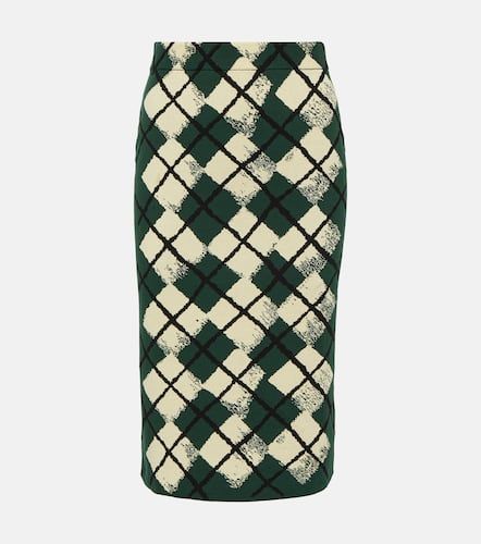 Burberry Checked cotton midi skirt - Burberry - Modalova