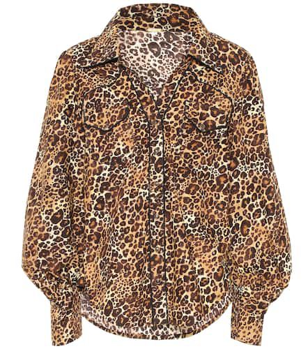 Camicia a stampa leopardo in cotone - Johanna Ortiz - Modalova
