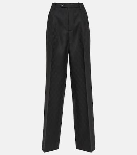 Pantaloni regular in lana jacquard GG - Gucci - Modalova