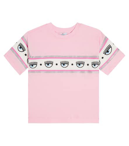 X Chiara Ferragni - T-shirt Eyestar in jersey di cotone - Monnalisa - Modalova