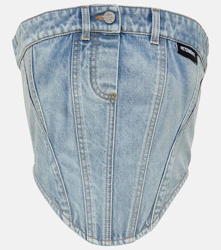 Vetements Top a fascia di jeans - Vetements - Modalova