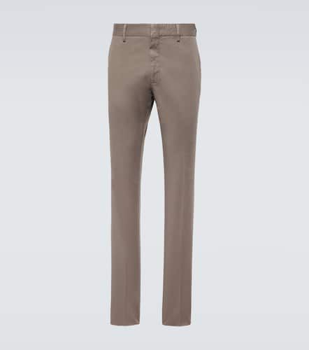 Pantaloni chino slim in misto cotone - Zegna - Modalova