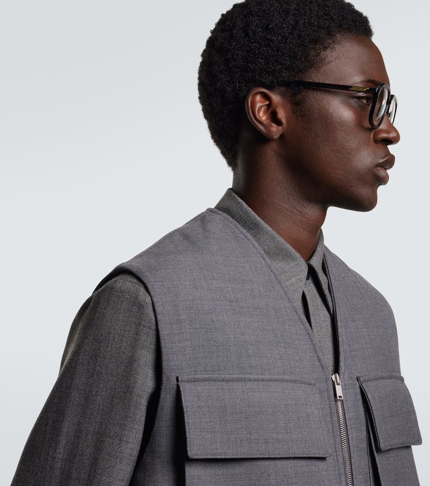 Oversized rectangular glasses - Bottega Veneta - Modalova