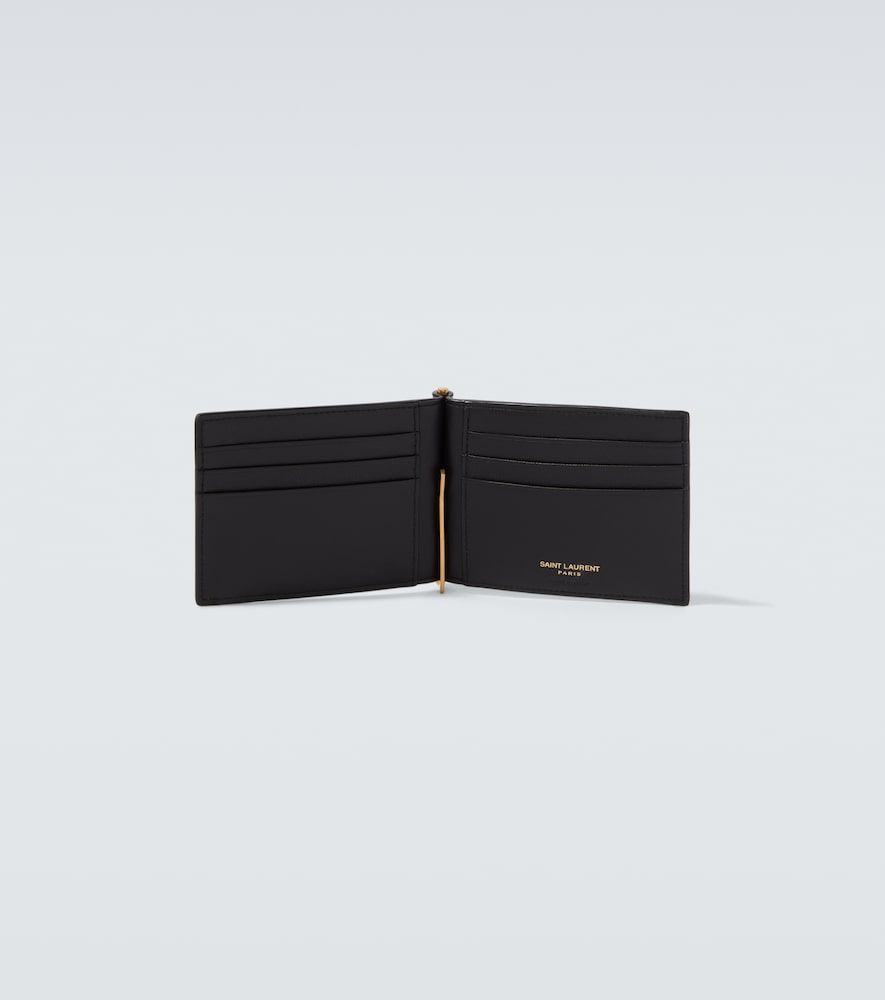 Tiny Cassandre croc-effect leather wallet - Saint Laurent - Modalova