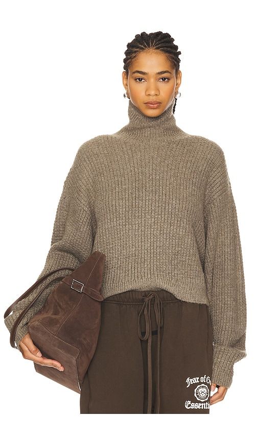 Cropped Turtleneck Sweater in . Size M, S - Fear of God ESSENTIALS - Modalova