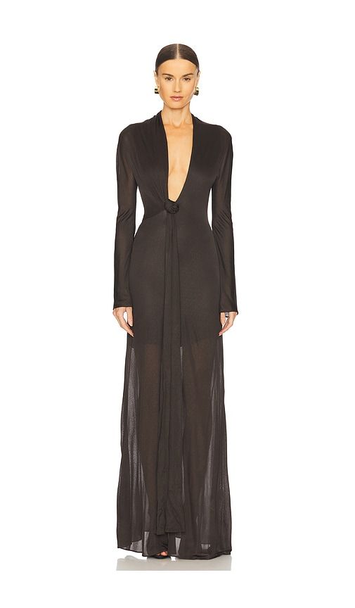 Plunging Maxi Dress in . Size 38, 40 - GIUSEPPE DI MORABITO - Modalova