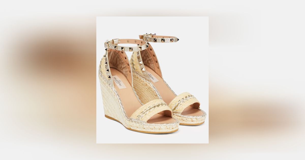 Valentino deals espadrille wedge