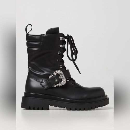 ショートブーツ・ブーティ VERSACE Woman Flat ankle boots Black 77VA3S58ZS871 899 楽天市場】【翌営業日発送】22.5cm ショートブーツ レディース