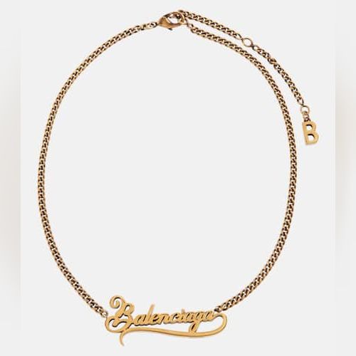 Balenciaga name necklace outlet