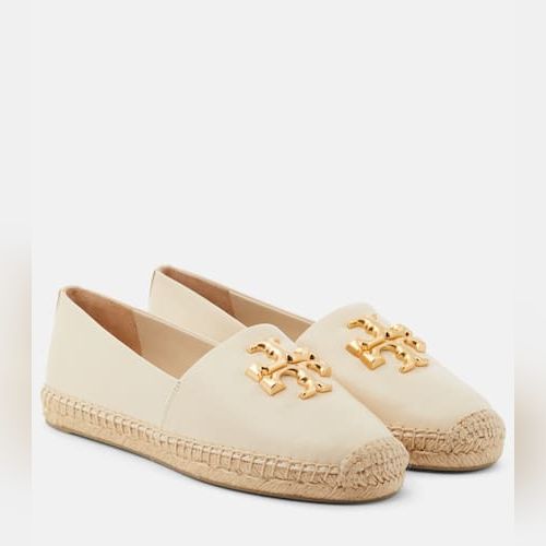 Tory burch white leather espadrilles sales