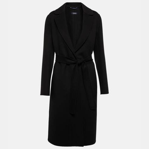 Max mara belted wrap wool outlet coat